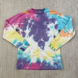 Vans Long Sleeve Cotton Tie Dye Tee Shirt Top M